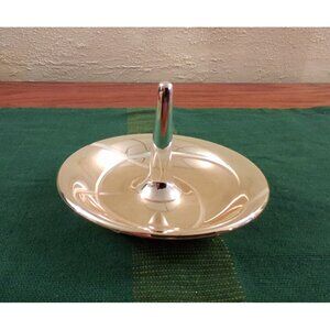 Ring Dish Lenox Adorn Silver Plate  Holder  4" Vintage